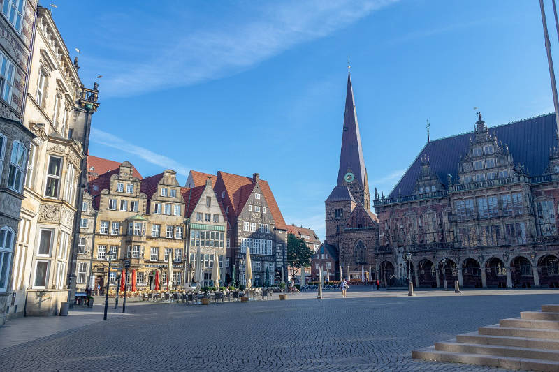 Bremen parken - historische Altstadt