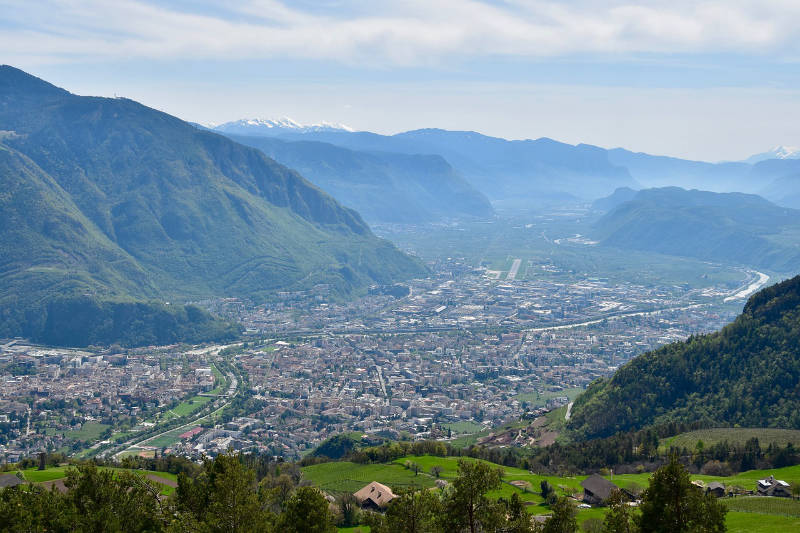 Parken Bozen - Panoramablick Bolzano