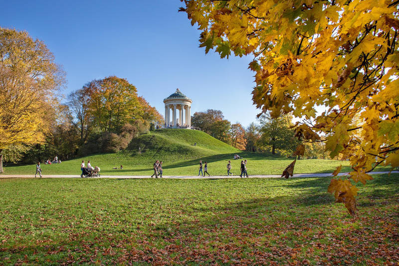 Parken Englischer Garten in München