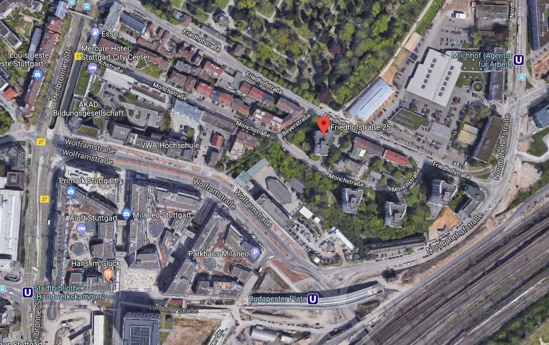 Stuttgart Europaviertel PKW Außenstellplatz Parkplatz Stellplatz – Bild 2